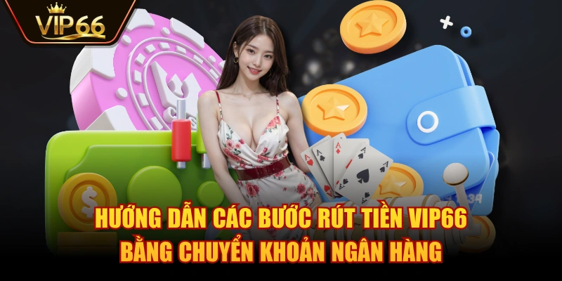 Hướng dẫn các bước rút tiền VIP66 bằng chuyển khoản ngân hàng