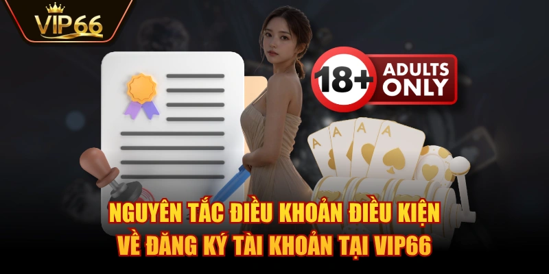 Nguyên tắc điều khoản điều kiện về đăng ký tài khoản tại VIP66